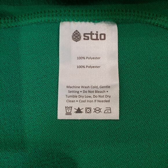 STIO Men's Size XL 1/2 Zip LS Pullover Micro Fleece Lined Green *Flaw* - Picture 8 of 14